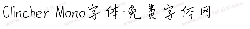 Clincher Mono字体字体转换